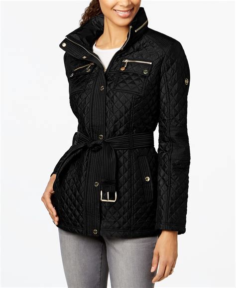 women's michael kors rain jacket|michael kors belted raincoat.